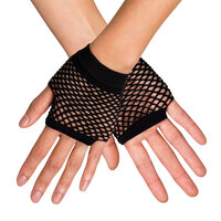 Net Handschoenen - Kort Model - Zwart - Elastaan Net Handschoenen - Kort Model - Zwart - Elastaan