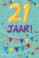 Verjaardagskaart - That Funny Age - 21 jaar - met Envelop