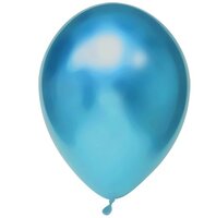 Ballonnen Blauw - Chrome - 30 cm - 50 stuks - Helium- en Luchtvulling Ballonnen Blauw - Chrome - 30 cm - 50 stuks - Helium- en Luchtvulling