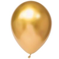 Ballonnen Goud - Chrome - 30 cm - 50 stuks - Helium- en Luchtvulling Ballonnen Goud - Chrome - 30 cm - 50 stuks - Helium- en Luchtvulling