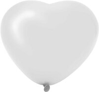 Ballonnen Hartjes Wit - Helium- en Luchtvulling Ballonnen Hartjes Wit - Helium- en Luchtvulling