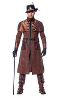 Steampunk Jas Luxe Bruin - Victoriaanse Science Fiction - Heren Steampunk Jas Luxe Bruin - Victoriaanse Science Fiction - Heren