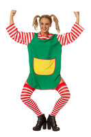 Jurkje Groen - met Gestreept Shirtje - Dames