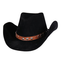 Cowboyhoed Ames - Volwassenen - Zwart Cowboyhoed Ames - Volwassenen - Zwart