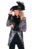 Thetru Carnavalsjas Dames - Sequinmaster - Disco Epauletten Jas Thetru Carnavalsjas Dames - Sequinmaster - Disco Epauletten Jas