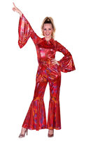 Catsuit Disco Rood - Jaren 80 & 90 - Dames