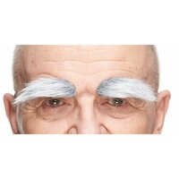 Wenkbrauwen Set - Grijs Imitatiebont - Zelfklevend