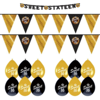 Sweet 16 Feestpakket versiering Sweet 16 Feestpakket versiering