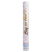 Gender Reveal - Confetti Shooter - 40 cm - Roze Confetti