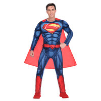 Superman Kostuum Deluxe - Gespierde Borstkast - Volwassenen Superman Kostuum Deluxe - Gespierde Borstkast - Volwassenen