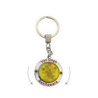 Sleutelhanger - Mono Spinning - Van Gogh - Zonnebloemen