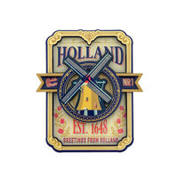 Koelkastmagneet - Magneet Holland MDF - Holland Shiplabel Molen