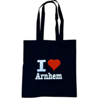 Arnhem Tas Zwart - I Love Arnhem - Katoen