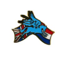 Airborne Pin - Pegasus met vlag
