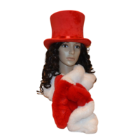 Happy Sjaal - Rood-Wit - Pluche