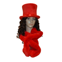 Happy Sjaal - Rood - Pluche