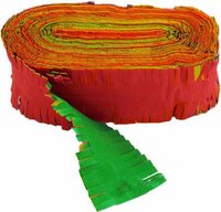 Crêpe Slinger Carnaval - Rood-Geel-Groen - 24 Meter - Brandvertragend