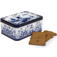 Speculaas Blik Holland - Delfts Blauw - Inclusief Speculaas