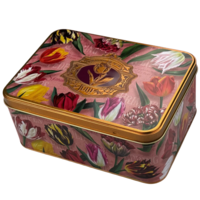 Speculaas Blik Holland - Tulpen Rosé - Inclusief Speculaas