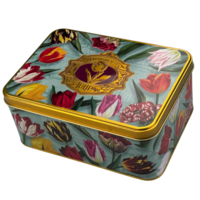 Speculaas Blik Holland - Tulpen Groen - Inclusief Speculaas