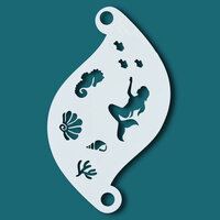 Schmink Sjabloon - Face en Body Painting - Mermaid