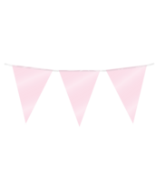 Vlaggenlijn Folie Babyroze - 10 meter