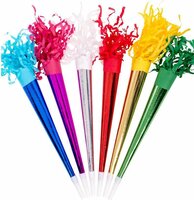 Toeters Papier Met Franje - 6 stuks