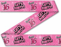 Sweet 16 Afzetlint Roze - 12 meter Sweet 16 Afzetlint Roze - 12 meter