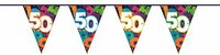 Vlaggenlijn Cijfers 50 jaar - 10 meter Vlaggenlijn Cijfers 50 jaar - 10 meter
