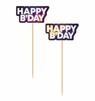 Prikkers Cijfers Happy Birthday - 8 stuks