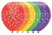 Ballonnen 3 jaar - 6 stuks - Lucht en Helium vulling Ballonnen 3 jaar - 6 stuks - Lucht en Helium vulling