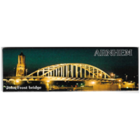 Koelkastmagneet - Magneet Arnhem - John Frost Bridge Bij Nacht