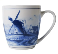 Souvenir Mok - Koffiemok Molen - Delftsblauw