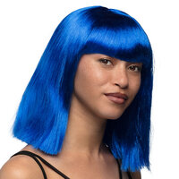 Dames Pruik Dance Blauw Dames Pruik Dance Blauw
