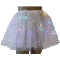 Rokje Tule Glitter Wit - met Licht - Kinderen