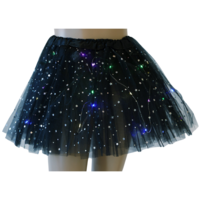 Rokje Tule Glitter Zwart - met Licht - Kinderen