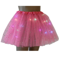 Rokje Tule Glitter Roze - met Licht - Kinderen