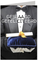 Wenskaart Geslaagd Gefeliciteerd - XL Kaart