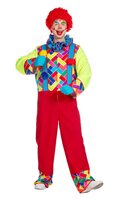 Clown Kostuum - Nar Pak Kleurrijk - Heren Clown Kostuum - Nar Pak Kleurrijk - Heren