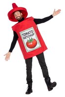 Ketchup Kostuum Volwassenen - Grappig Kostuum Rood Ketchup Kostuum Volwassenen - Grappig Kostuum Rood