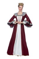 Koninginnen Jurk - Bordeaux - Dames Koninginnen Jurk - Bordeaux - Dames