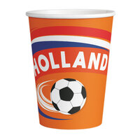 Bekertjes Holland Oranje Voetbal - EK 2024 Bekertjes - 8 stuks