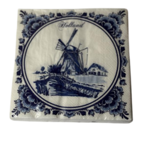 Servetten Molen Holland Delfts Blauw