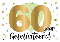 Wenskaart - Daisy - 60 jaar Gefeliciteerd
