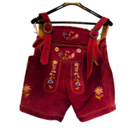 Tweedekans - nieuw - Dames lederhosen kort roze - Maat S