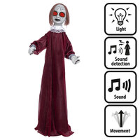 Lachende Pop Dolly - Halloween Decoratie - 90 cm