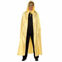 Venetiaanse Cape Capuchon - Satijn - Goud Venetiaanse Cape Capuchon - Satijn - Goud