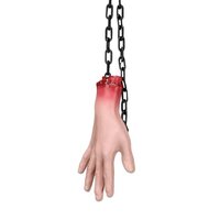 Halloween Decoratie - Afgehakte Hand Aan Ketting Halloween Decoratie - Afgehakte Hand Aan Ketting