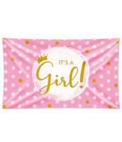 Geboorte Meisje - Gevelvlag It's A Girl - 150 x 90 cm