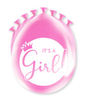 Geboorte Meisje - Ballonnen It's A Girl - 8 stuks - 30 cm